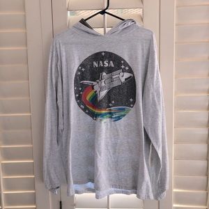 🌦 Buzz Aldrin NASA long-sleeve hoodie shirt L